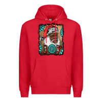 Red african american santa joy Premium Hoodie - RanaPortraitStore