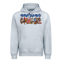 Heather Grey american cowgirl Urban Hoodie - Zillion Design Studio