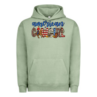 Pigment Oil Green american cowgirl Urban Hoodie - Zillion Design Studio