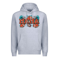 Heather Grey mama American football Premium Hoodie - Zillion Design Studio