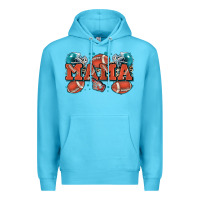 Ocean Blue mama American football Premium Hoodie - Zillion Design Studio