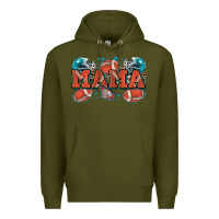 Army Green mama American football Premium Hoodie - Zillion Design Studio