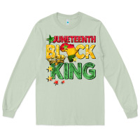 Matcha juneteenth black king Long Sleeve Tee - BarkalooDesign