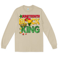 Mushroom juneteenth black king Long Sleeve Tee - BarkalooDesign