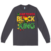 Smoke juneteenth black king Long Sleeve Tee - BarkalooDesign