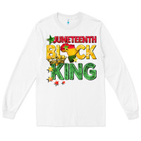 White juneteenth black king Long Sleeve Tee - BarkalooDesign