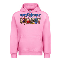 Fuchsia Pink American cowboy Urban Hoodie - Zillion Design Studio