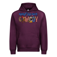 Mauve Wine American cowboy Urban Hoodie - Zillion Design Studio