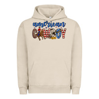 Pigment French Oak American cowboy Urban Hoodie - Zillion Design Studio