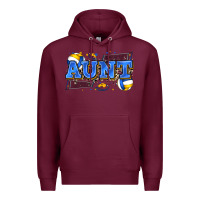 Burgundy aunt volleyball Premium Hoodie - Zillion Design Studio