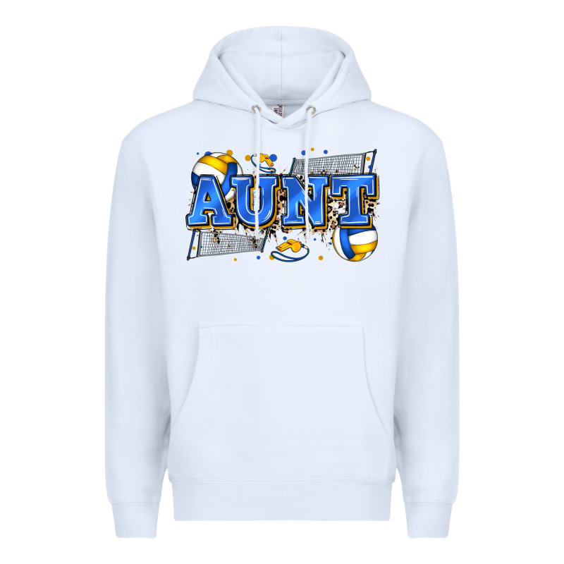 Aunt Volleyball Premium Hoodie by Zillion Design Studio | Teevron