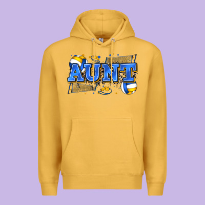 Aunt Volleyball Premium Hoodie Designed By Zillion Design Studio