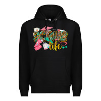 Black scrub life Premium Hoodie - texasbilliewilder