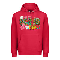 Cardinal scrub life Premium Hoodie - texasbilliewilder