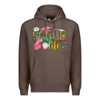 Coffee scrub life Premium Hoodie - texasbilliewilder
