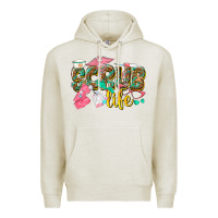 Oatmeal Heather scrub life Premium Hoodie - texasbilliewilder