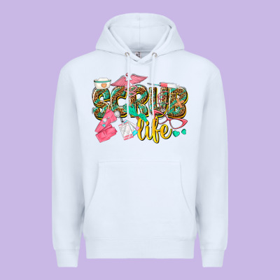 Scrub Life Premium Hoodie Designed By Texasbilliewilder