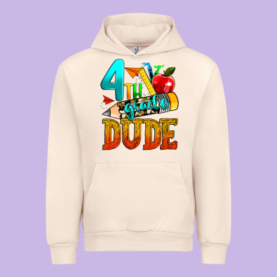 4th Grade Dude Urban Hoodie Designed By Texasbilliewilder