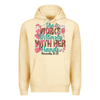 Pina Colada she works willingly with her hands Premium Hoodie - texasbilliewilder