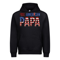 Black all American papa Urban Hoodie - Zillion Design Studio