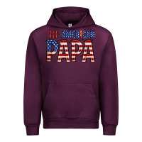 Mauve Wine all American papa Urban Hoodie - Zillion Design Studio
