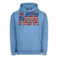 Pigment Pebble Blue all American papa Urban Hoodie - Zillion Design Studio