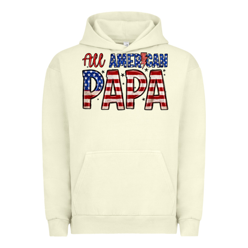 All American Papa Urban Hoodie by Zillion Design Studio | Teevron
