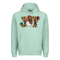 Seafoam african american santa joy with sunflowers Premium Hoodie - RanaPortraitStore