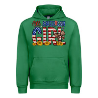 Emerald all american girl Urban Hoodie - Zillion Design Studio
