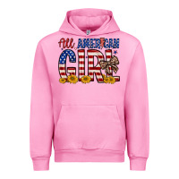 Fuchsia Pink all american girl Urban Hoodie - Zillion Design Studio