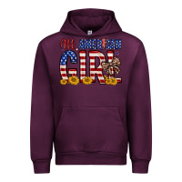 Mauve Wine all american girl Urban Hoodie - Zillion Design Studio