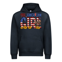 Navy all american girl Urban Hoodie - Zillion Design Studio