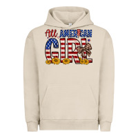 Pigment French Oak all american girl Urban Hoodie - Zillion Design Studio