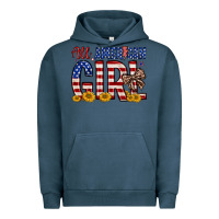 Pigment Midnight Navy all american girl Urban Hoodie - Zillion Design Studio