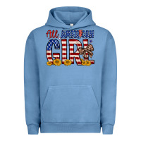 Pigment Pebble Blue all american girl Urban Hoodie - Zillion Design Studio