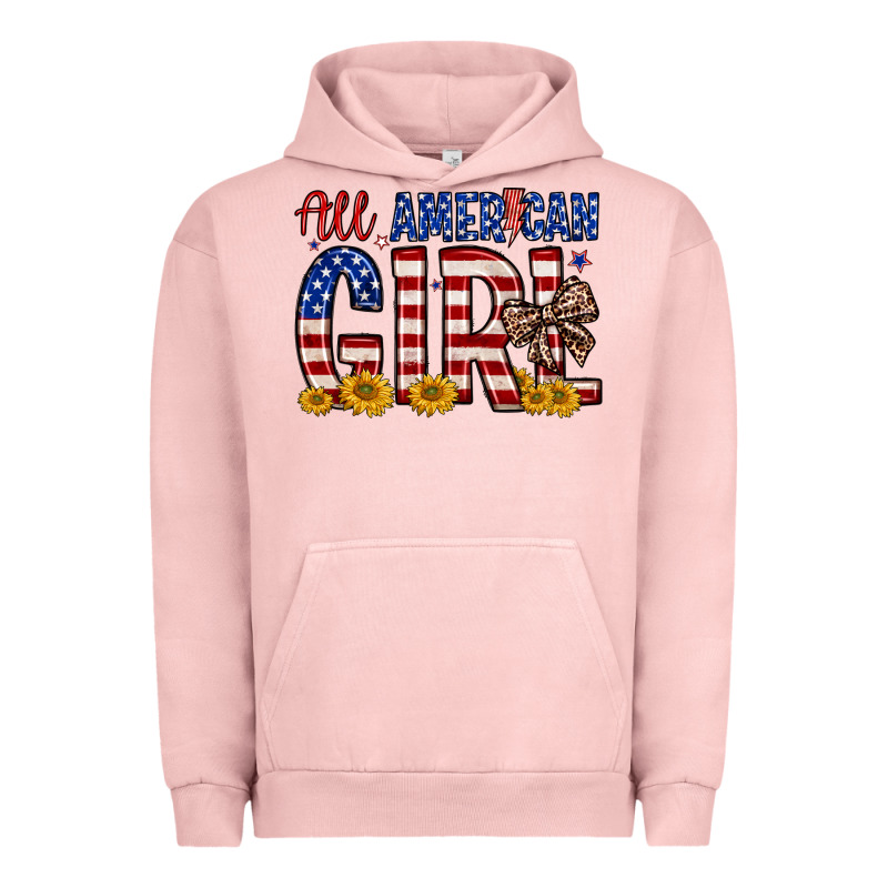 All American Girl Urban Hoodie by Zillion Design Studio | Teevron