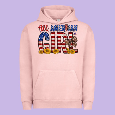 All American Girl Urban Hoodie Designed By Zillion Design Studio