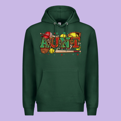 Aunt Softball Premium Hoodie Designed By Zillion Design Studio