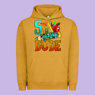 5th Grade Dude Urban Hoodie Designed By Texasbilliewilder