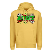 Antique Gold aunt soccer Premium Hoodie - Zillion Design Studio