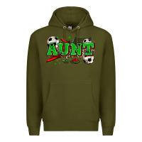 Army Green aunt soccer Premium Hoodie - Zillion Design Studio