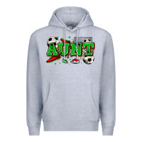 Heather Grey aunt soccer Premium Hoodie - Zillion Design Studio