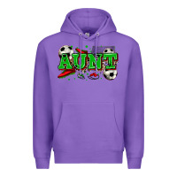Purple aunt soccer Premium Hoodie - Zillion Design Studio