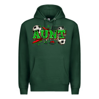 Sports Green aunt soccer Premium Hoodie - Zillion Design Studio