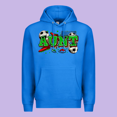 Aunt Soccer Premium Hoodie Designed By Zillion Design Studio