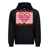 Black my valentine has four paws Urban Hoodie - RanaPortraitStore