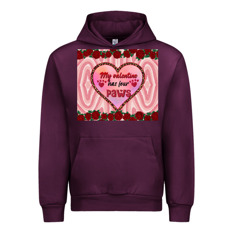 My Valentine Has Four Paws Urban Hoodie by RanaPortraitStore | Teevron