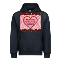 Navy my valentine has four paws Urban Hoodie - RanaPortraitStore