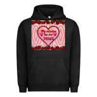 Pigment Black my valentine has four paws Urban Hoodie - RanaPortraitStore