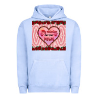 Pigment Grape Ice my valentine has four paws Urban Hoodie - RanaPortraitStore